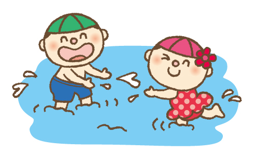 プールのイラスト